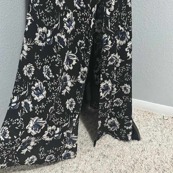 Sam Edelman Sleeveless Mixed Media Botanical/Striped Maxi Dress 6 - Picture 8 of 14